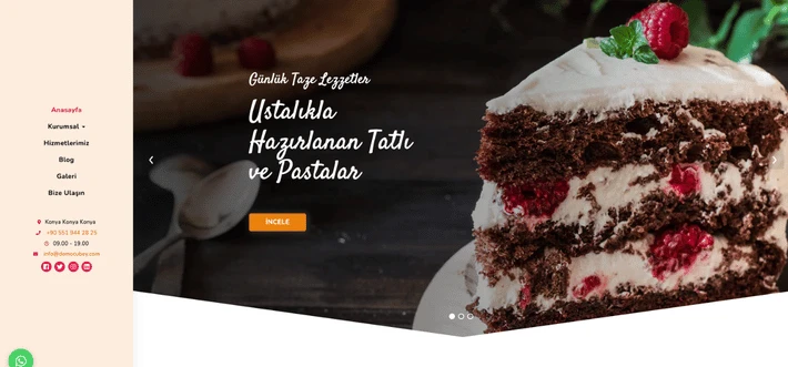 Pastane v1 | Kurumsal Website